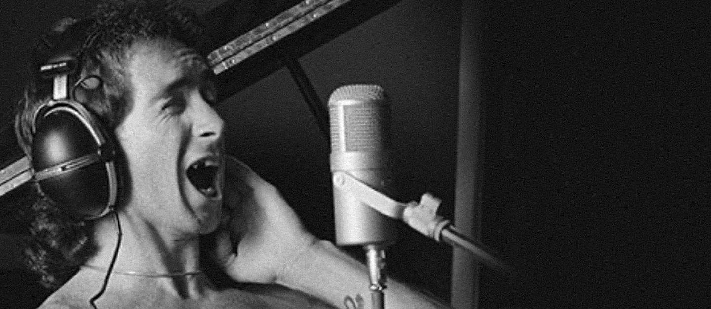 Bon in the studio