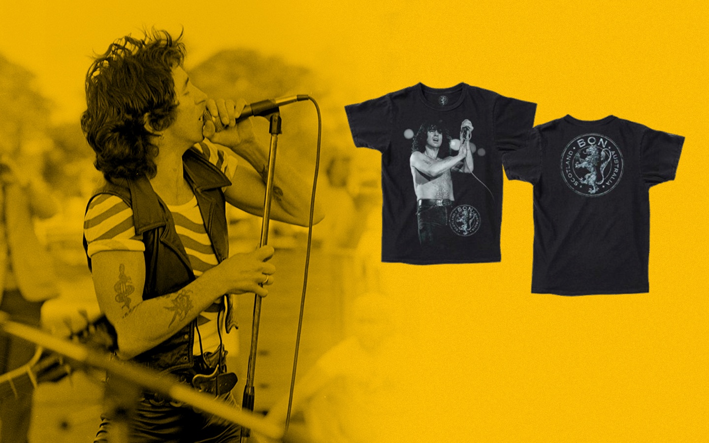 T shirt best sale bon scott