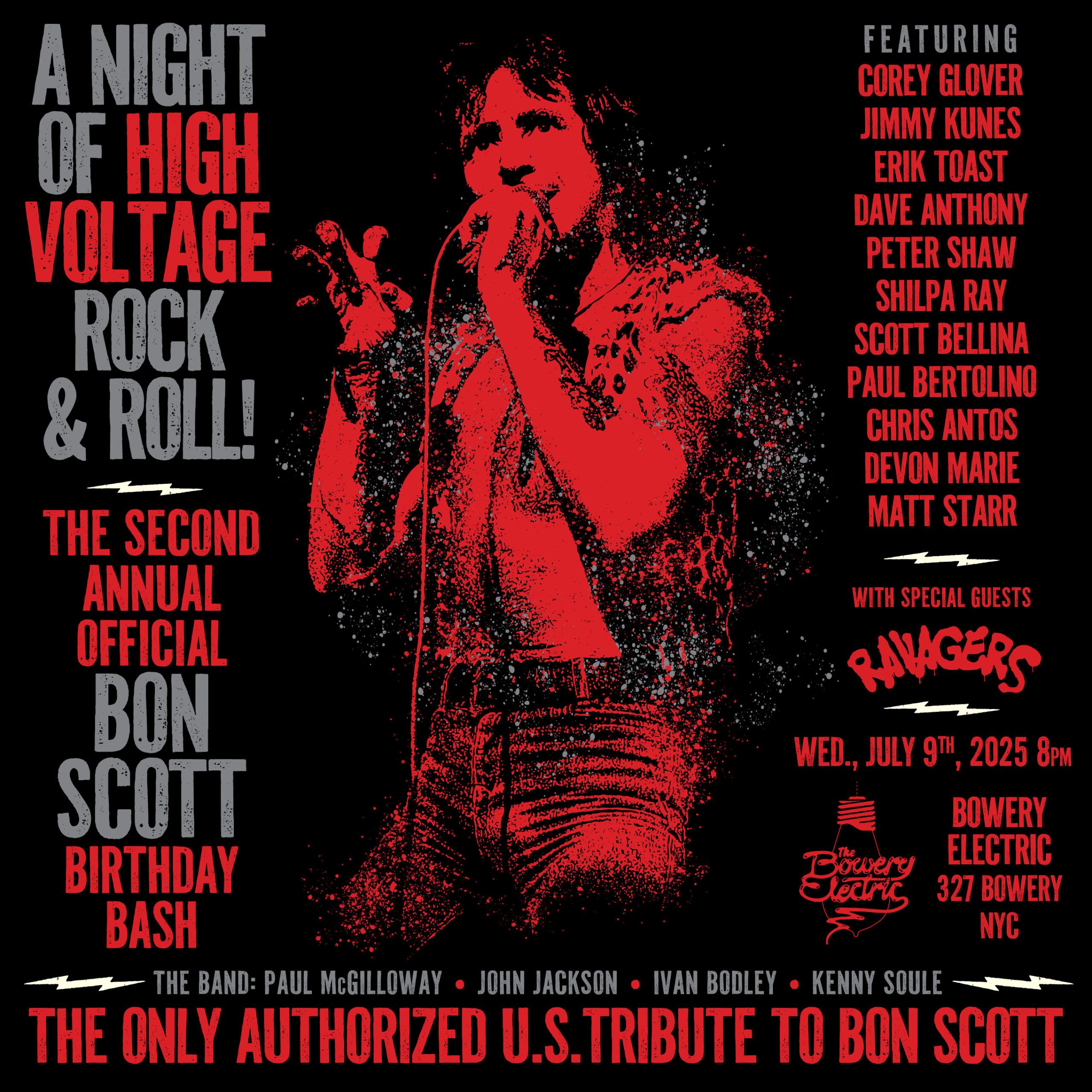 KNAC PURE ROCK: Second Annual BON SCOTT BIRTHDAY BASH Announced For NYC