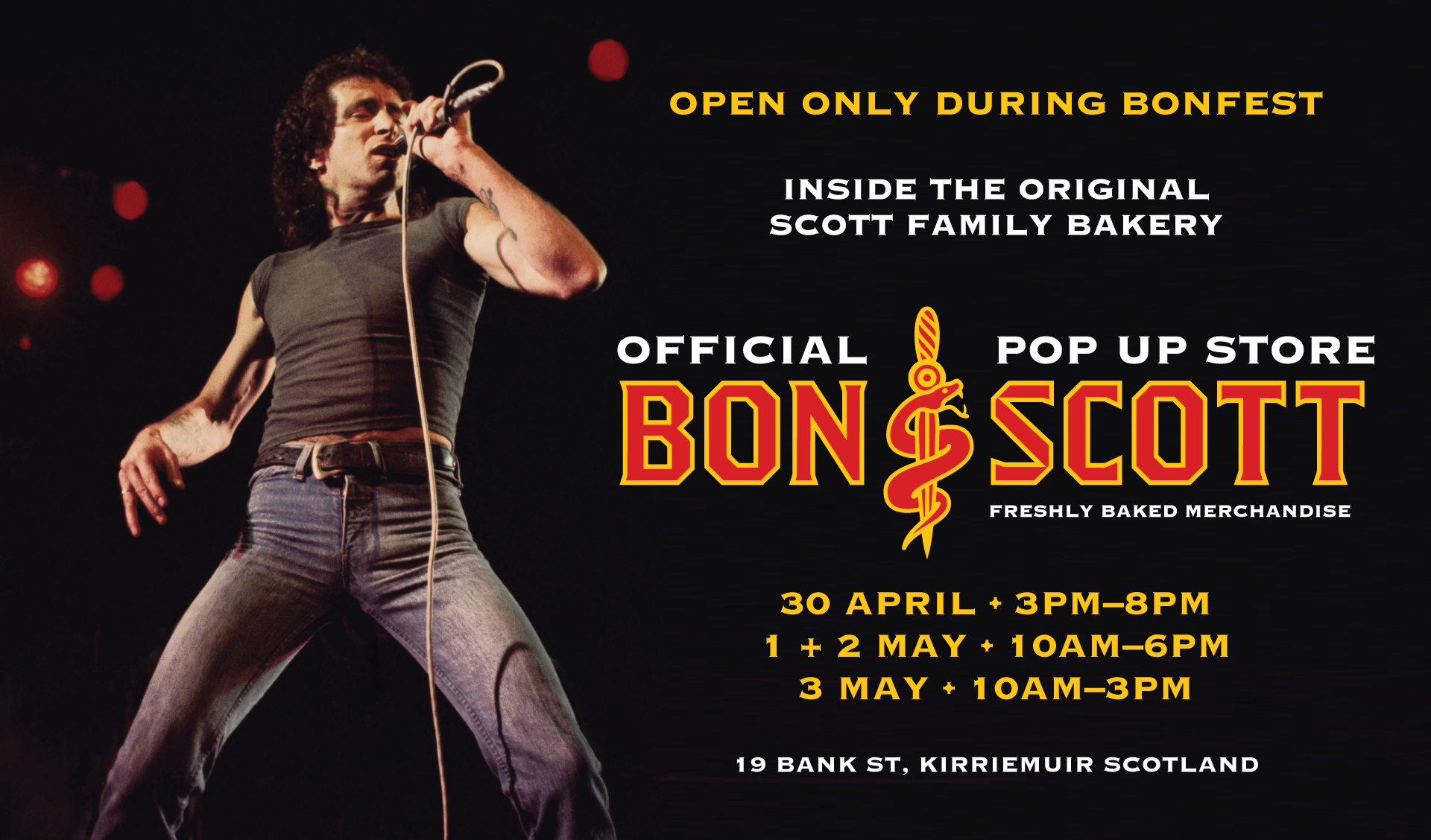 The Official Bon Scott Pop-Up Store Comes to Kirriemuir